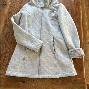 The North Face Light Gray Teddy Jacket